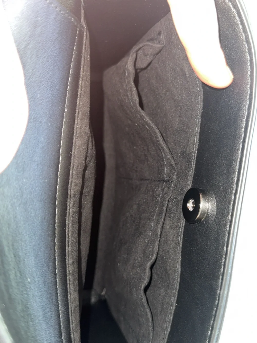 Steve Madden Spider Black Structured Messenger Bag with Coin Pouch